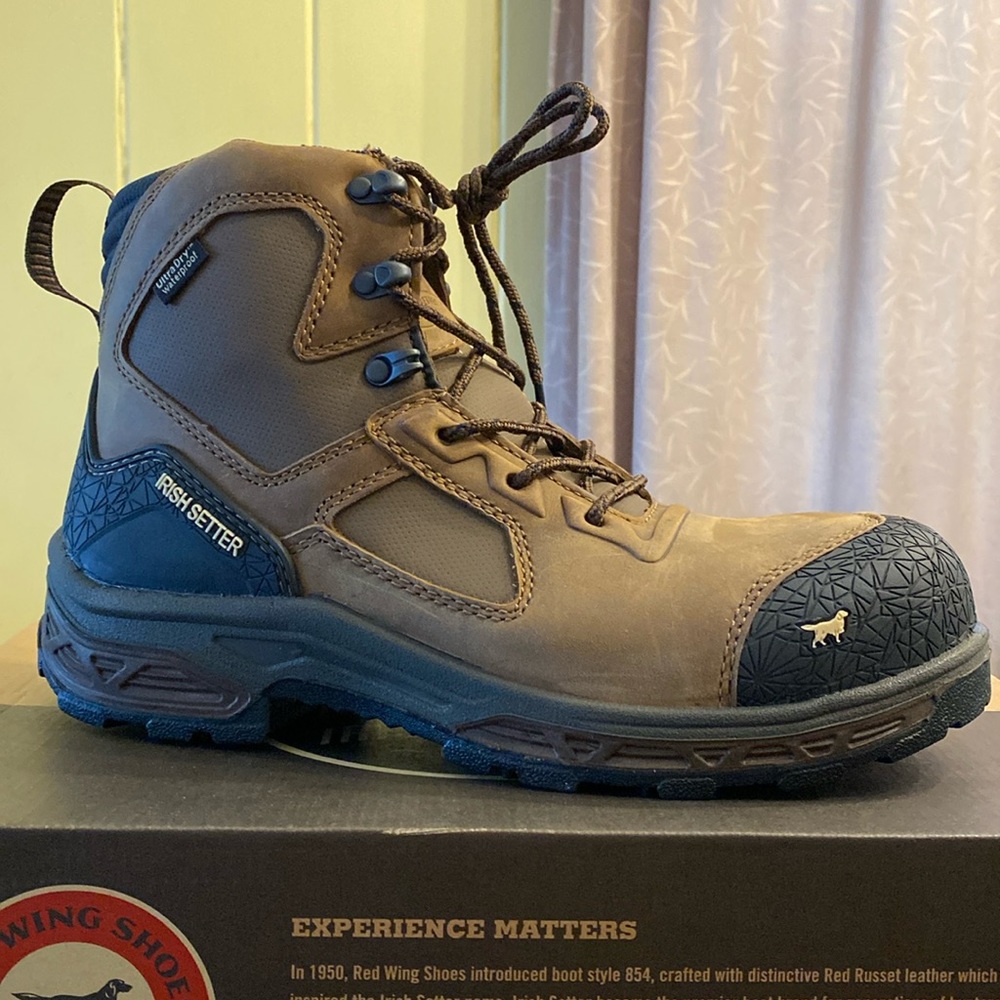 Red Wing Shoes - IRISH SETTER Men’s Work 6” KASOTA SAFETY TOE BOOTS